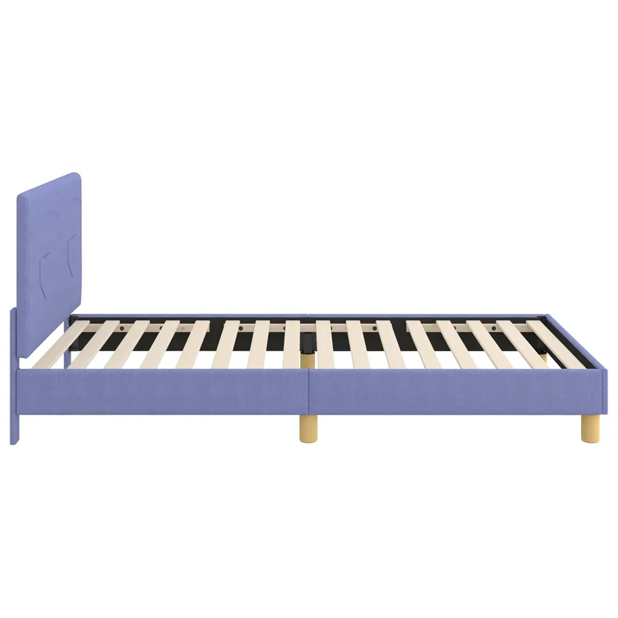 Cadre de lit pour enfants avec tête de lit Bleu denim tissu - 6