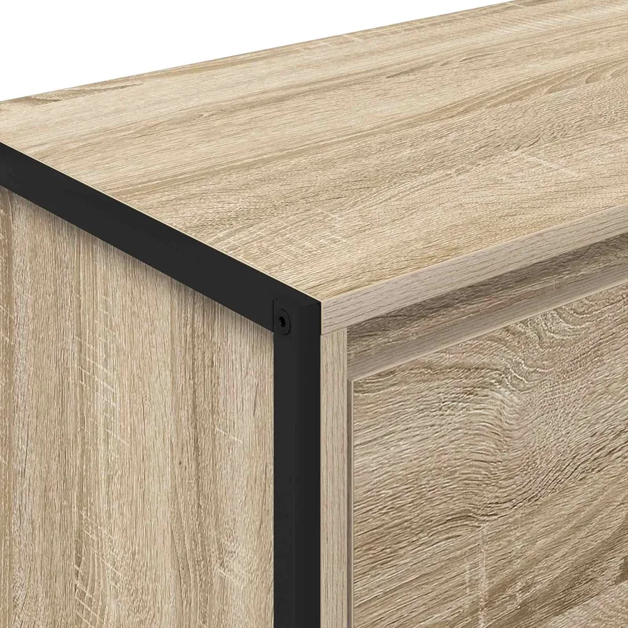 Meuble d'appoint Sonoma 96,5 x 30 x 75 cm Bois d'ingénierie - 9