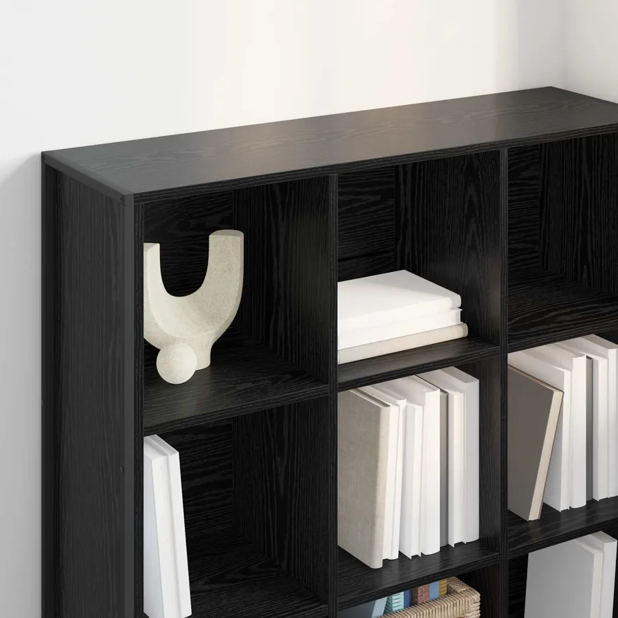 Bibliothèque Chêne noir 99,5 x 30 x 108,5 cm Bois d'ingénierie - 4