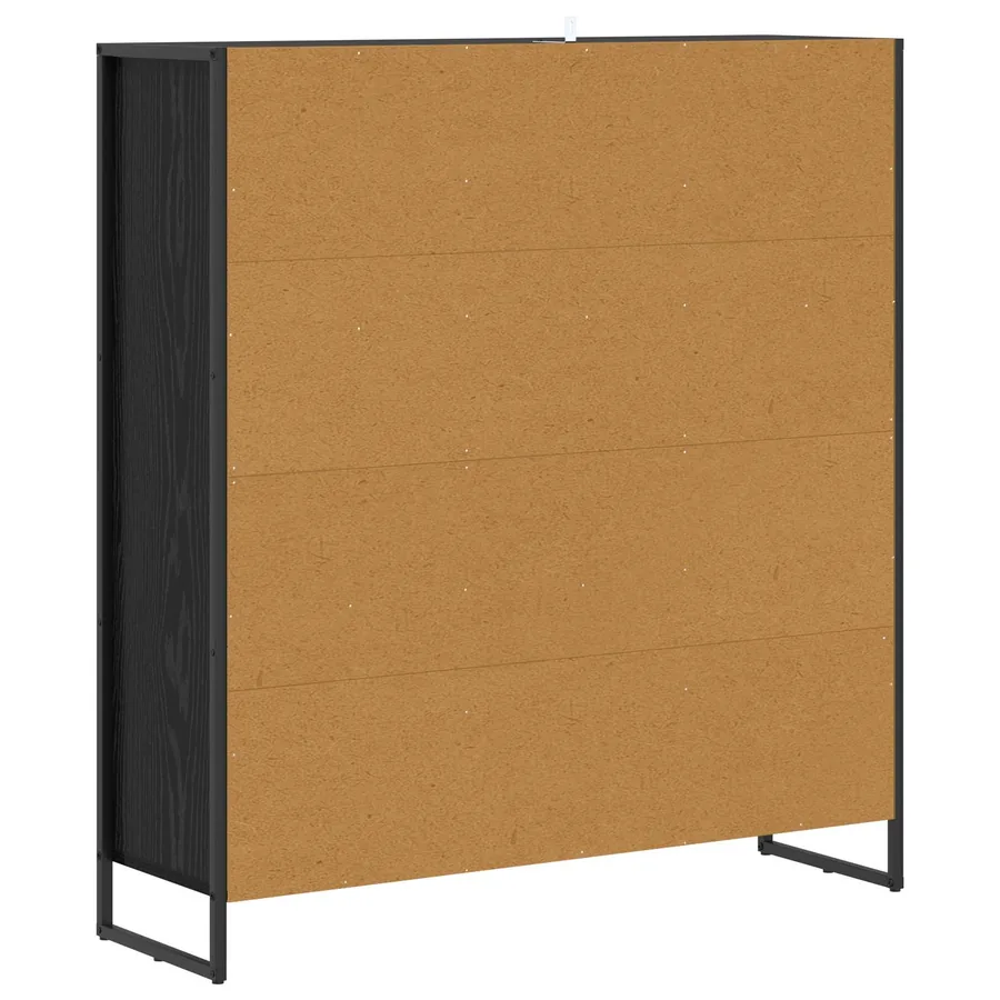 Bibliothèque Chêne noir 99,5 x 30 x 108,5 cm Bois d'ingénierie - 7