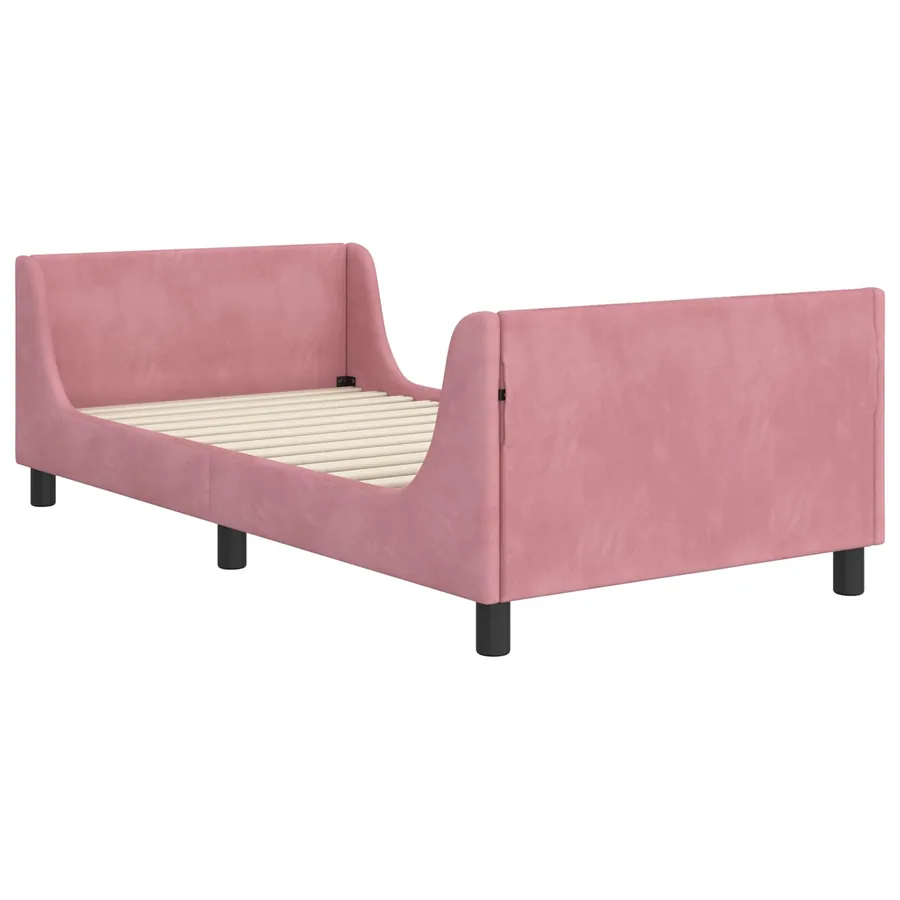 Cadre de lit pour enfants avec tête de lit Rose 80 x 200 cm - 4