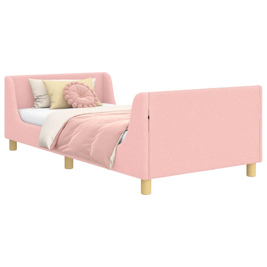 Cadre de lit pour enfants avec tête de lit Rose 90 x 200 cm - 3