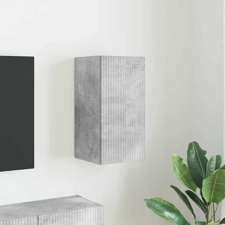 Meuble TV mural Béton 30 x 31 x 60 cm Bois d'ingénierie