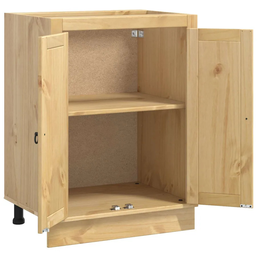 Armoire SKI Brun Miel 60 x 46 x 81,5 cm Pin massif - 5