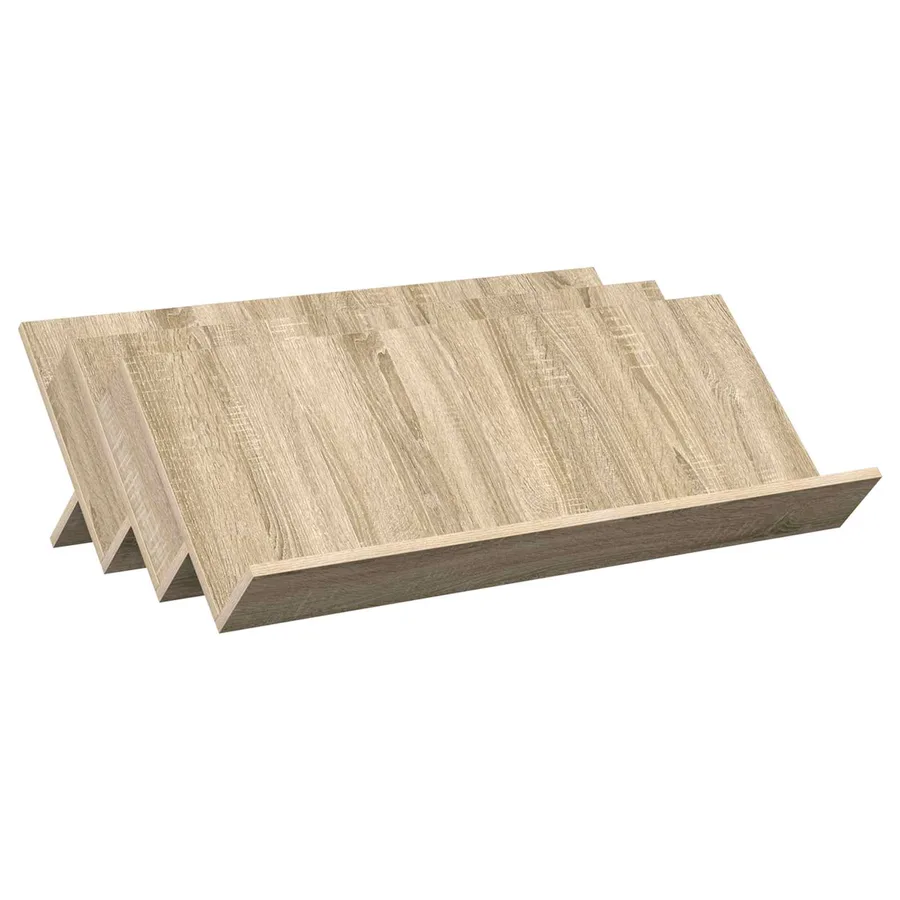 Étagère à magazines avec étagère Chêne Sonoma 90 x 53 x 28,5 cm - 2