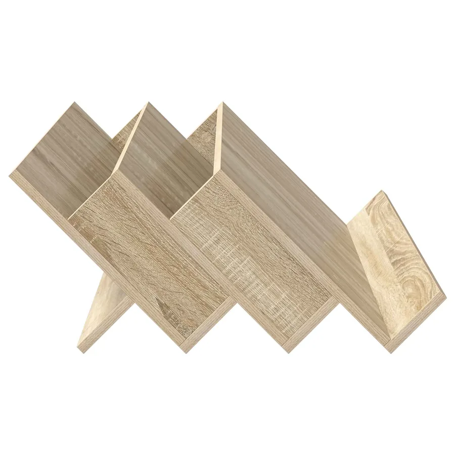 Étagère à magazines avec étagère Chêne Sonoma 90 x 53 x 28,5 cm - 6