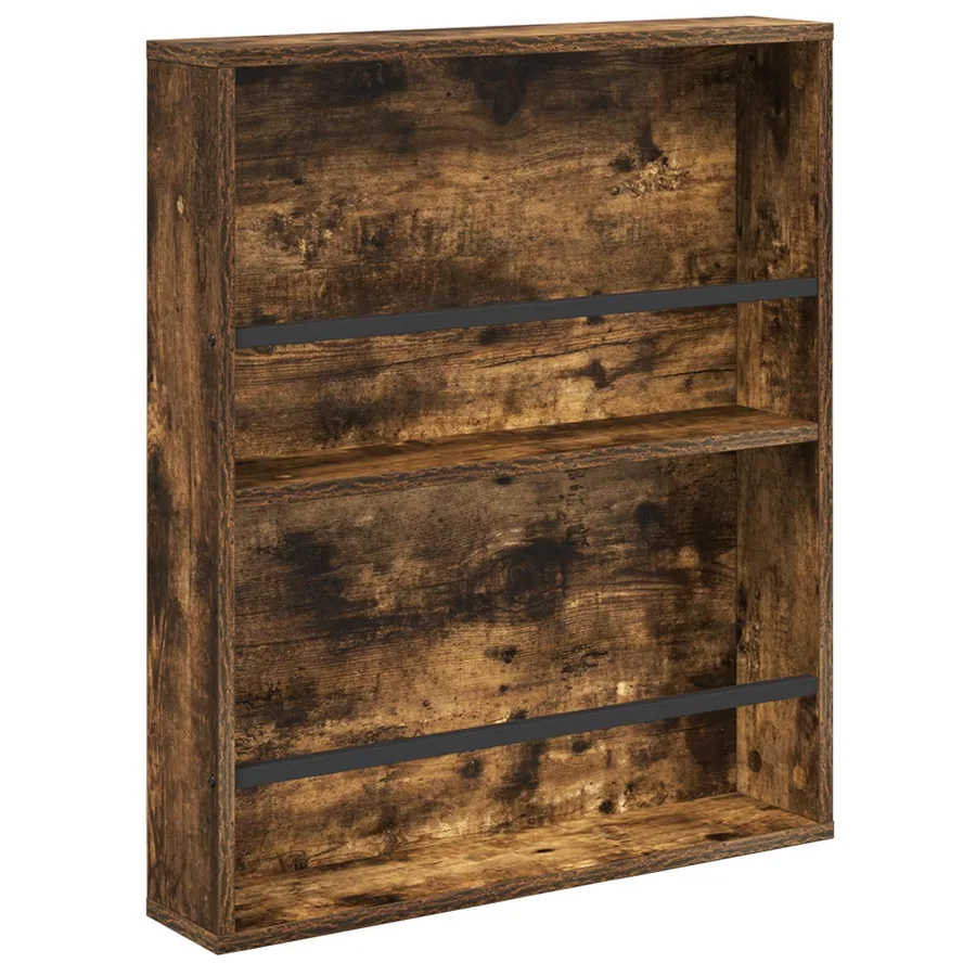 Étagère à magazines 2 pcs Chêne fumé 60 x 12 x 70 cm - 5