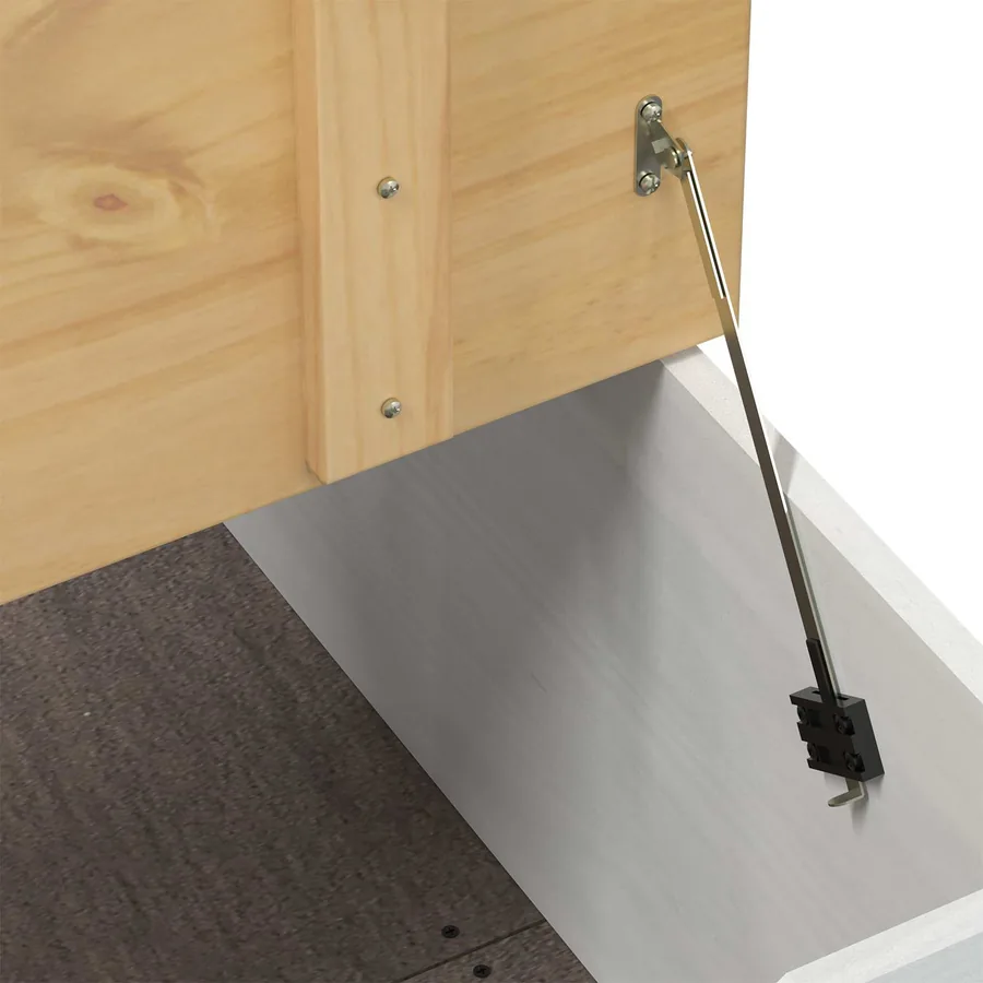 storage box avec étagère Blanc 78 x 78 x 45 cm Pin massif - 7