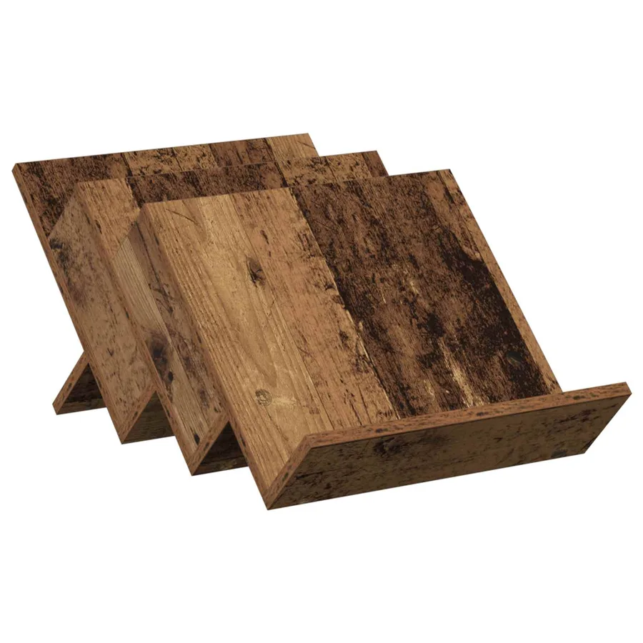 Étagère à magazines avec étagère Bois ancien 53 x 40 x 28,5 cm - 2