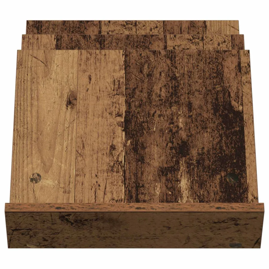 Étagère à magazines avec étagère Bois ancien 53 x 40 x 28,5 cm - 5