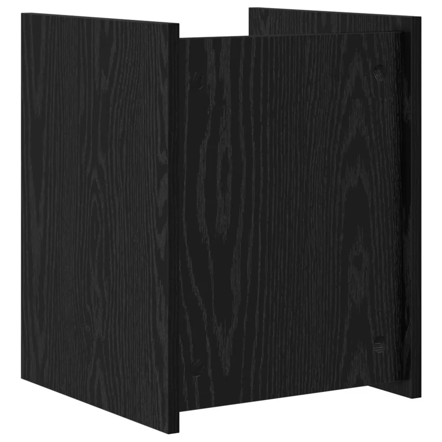 Étagère à magazines avec étagère Chêne noir 35 x 35 x 45 cm - 7