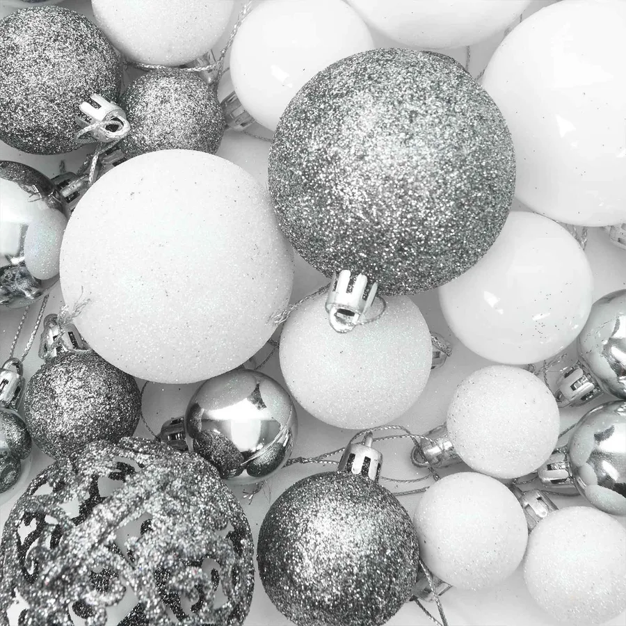 Sapin de Noël artificiel avec 300 LED Blanc 240 cm PVC et Acier - 14