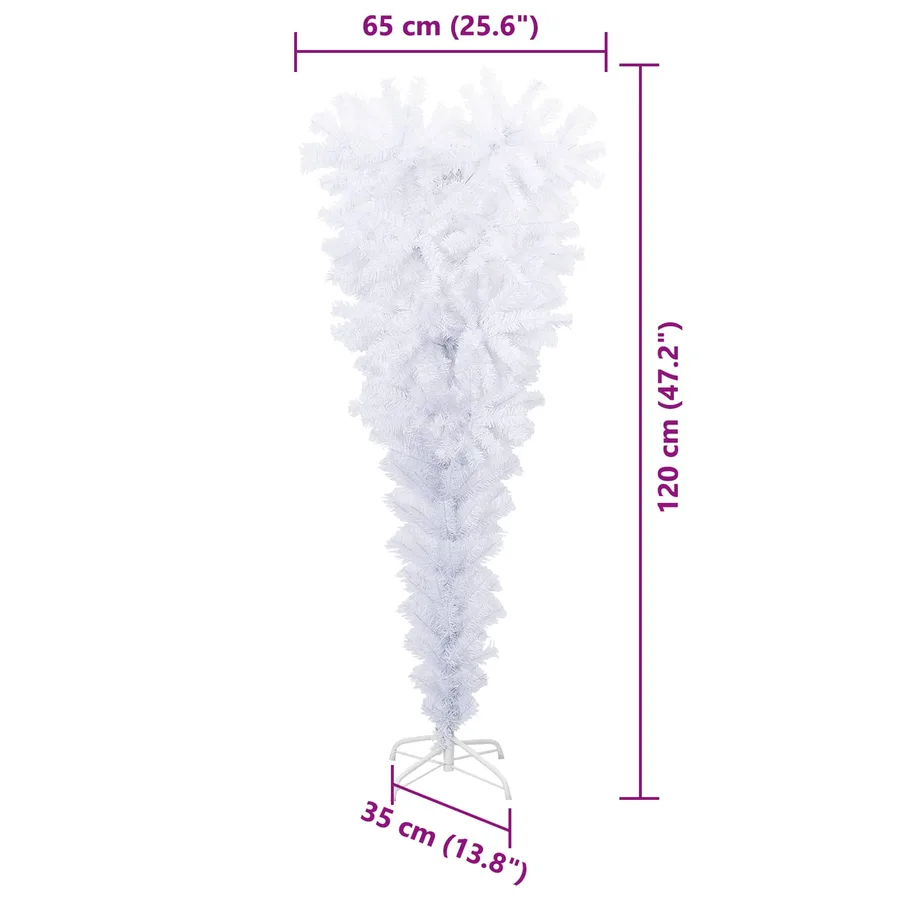 Sapin de Noël artificiel avec 150 LED Blanc 120 cm PVC et Acier - 15