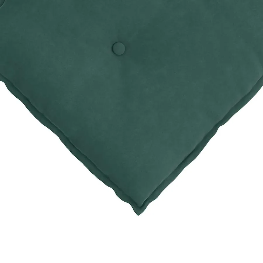 Coussin de Dos Vert foncé 50 x 45 cm Tissu en velours côtelé - 7