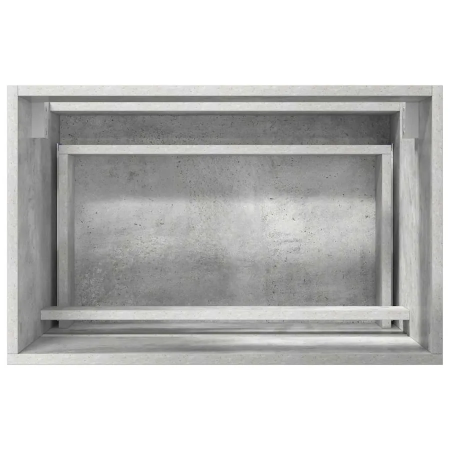 Ensemble de mobilier de salle de bain avec tiroir Gris béton - 11