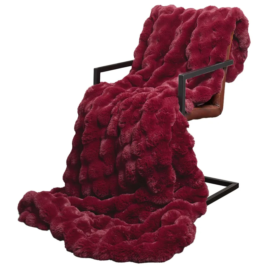 Couverture antidérapante en fausse de lapin Olite 4 pcs - 3