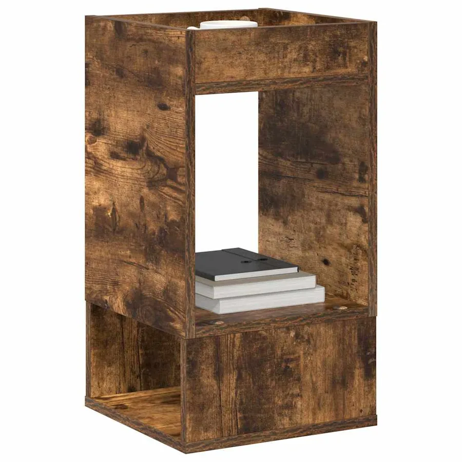 Table d'appoint Chêne fumé 30 x 30 x 56 cm Bois d'ingénierie - 3