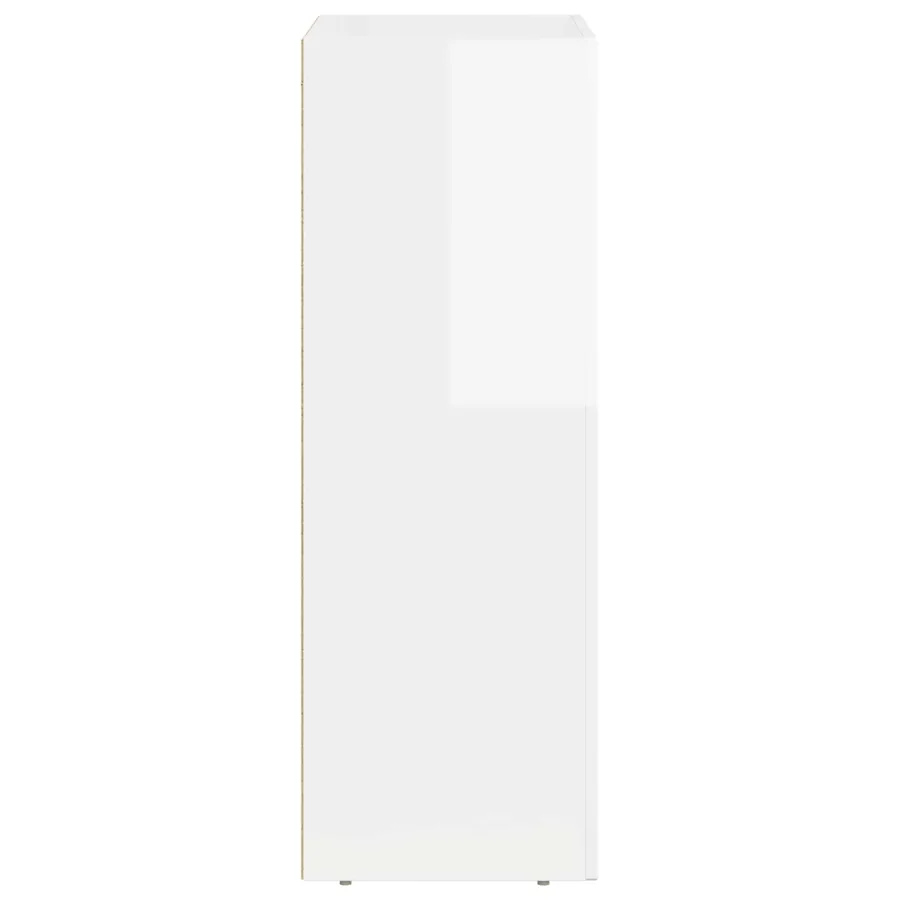 Buffet ELST Blanc brillant 59 x 35 x 100,5 cm Bois d'ingénierie - 7