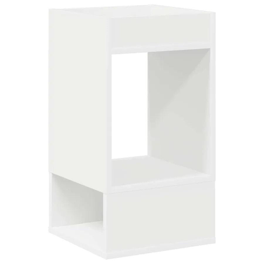 Table d'appoint 2 pcs Blanc 30 x 30 x 56 cm Bois d'ingénierie - 5