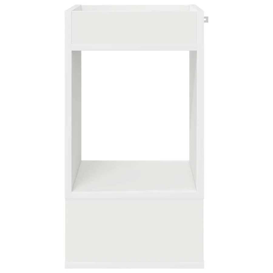Table d'appoint 2 pcs Blanc 30 x 30 x 56 cm Bois d'ingénierie - 6
