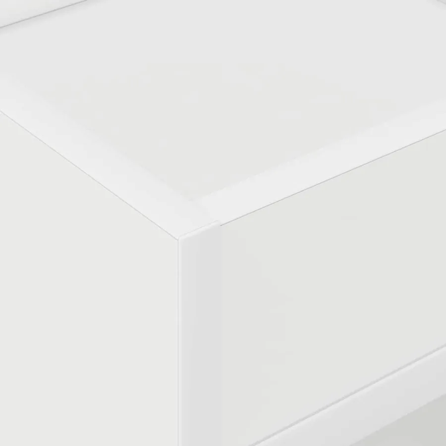 Table d'appoint 2 pcs Blanc 30 x 30 x 56 cm Bois d'ingénierie - 9