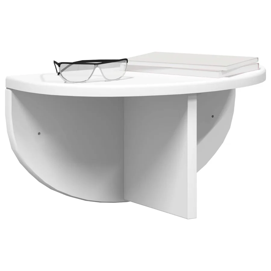 Étagère Murale 2 pcs Blanc 38 x 19 x 19 cm Bois d'ingénierie - 3
