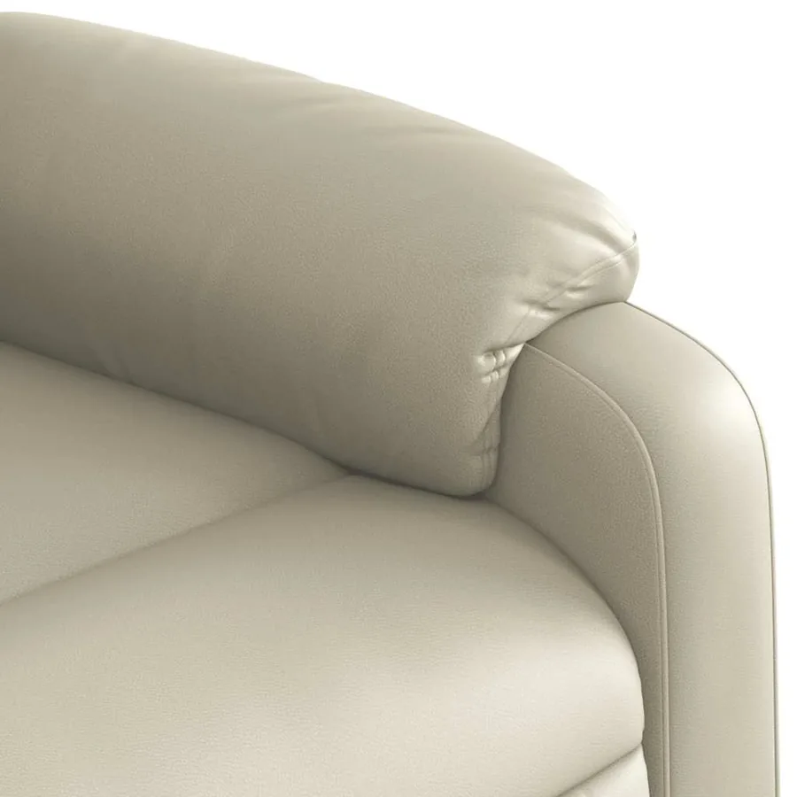Fauteuil inclinable Crème Similicuir - 8