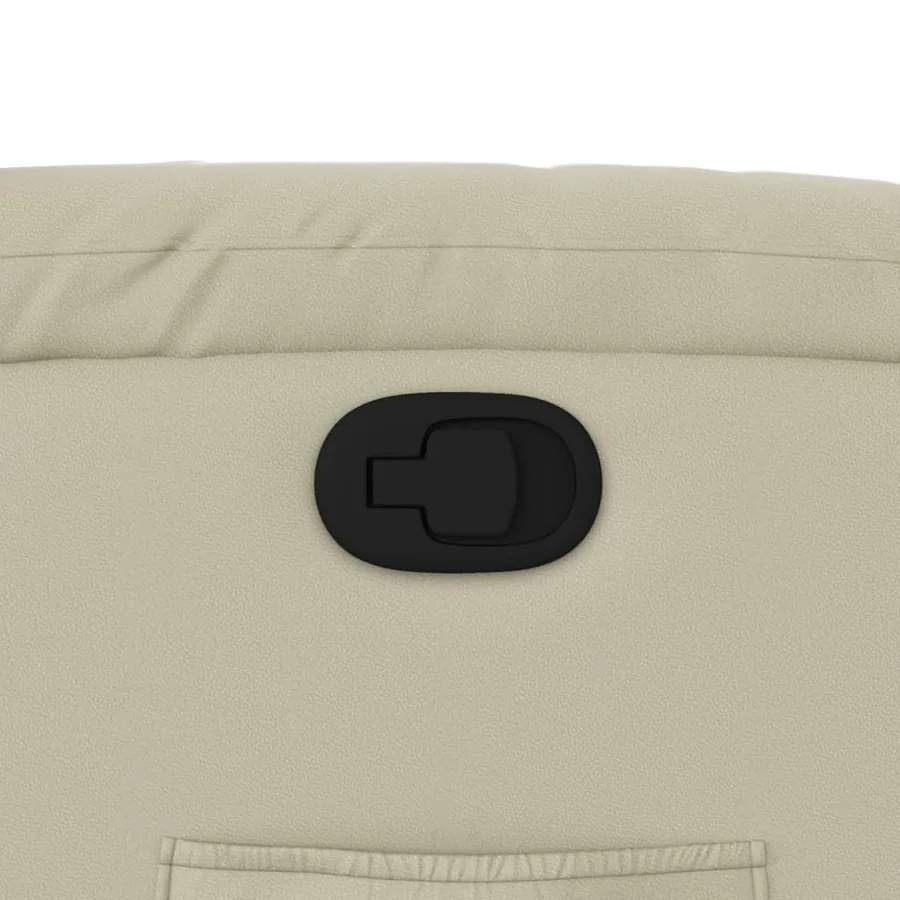 Fauteuil inclinable Crème Similicuir - 9