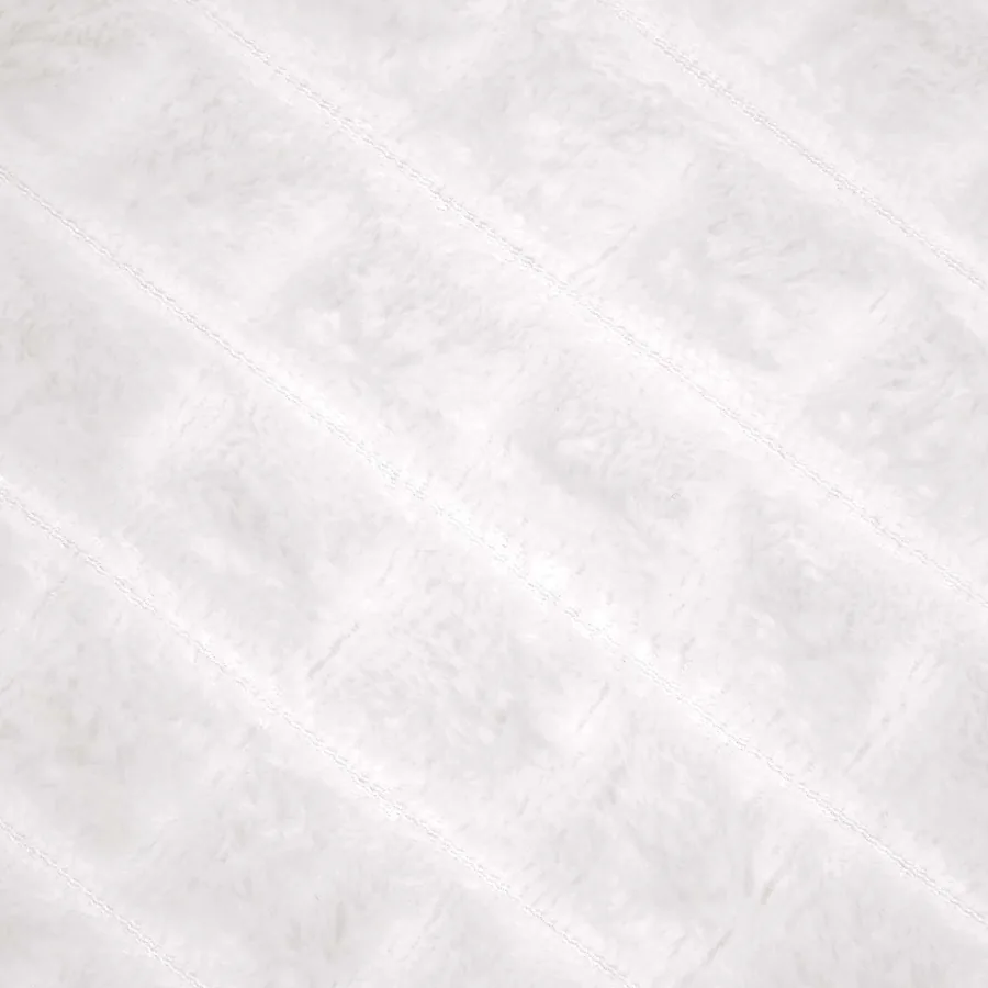Jeté Blanc 240 x 220 cm Toison - 7