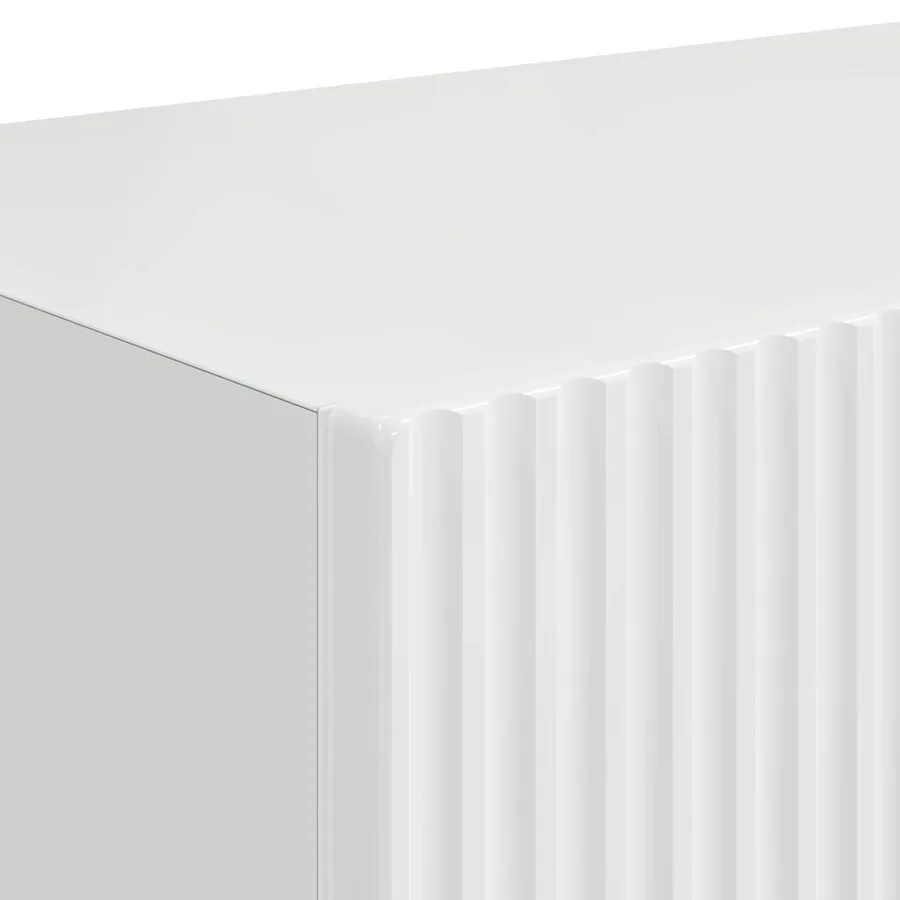 Meuble TV mural 2 pcs Blanc Brillant 39 x 31 x 29,5 cm - 8