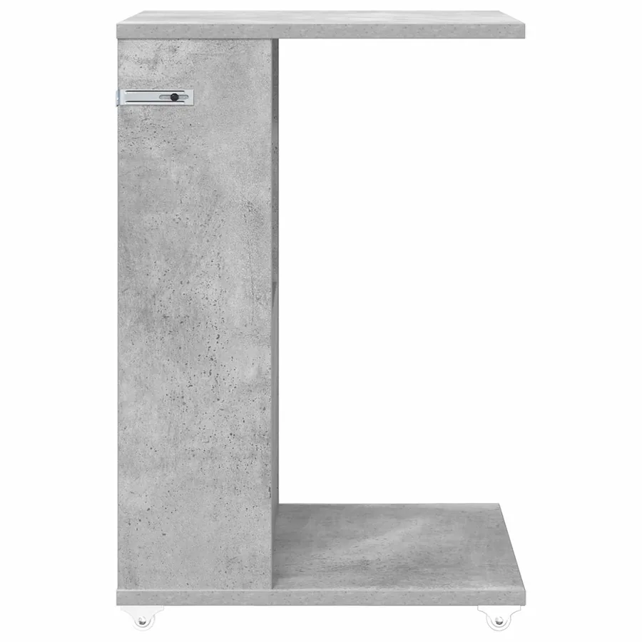Table d'appoint Gris béton 40 x 35 x 60 cm Bois d'ingénierie - 6