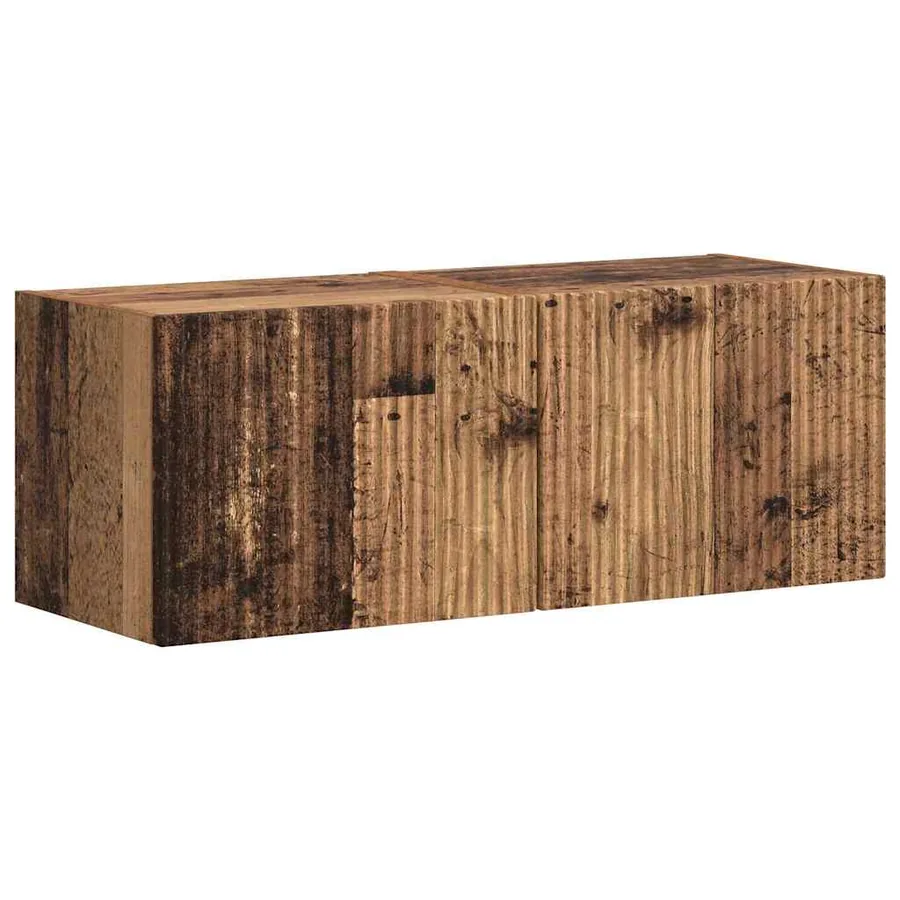 Meuble TV mural 2 pcs Bois Ancien 39 x 31 x 29,5 cm - 2