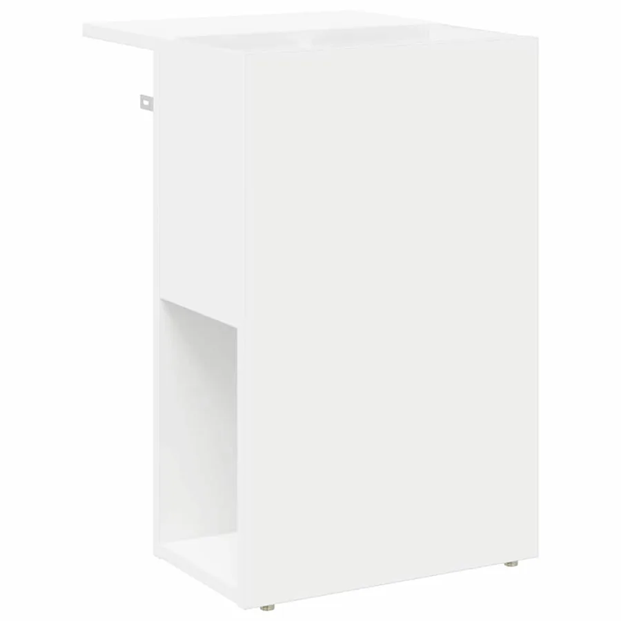 Table d'appoint Blanc 35 x 40 x 55 cm Bois d'ingénierie - 7