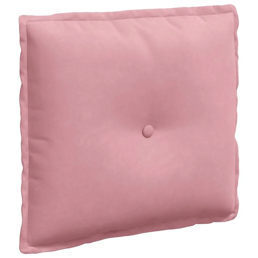 Coussin de Dos Rose 50 x 45 cm Tissu en velours côtelé - 2