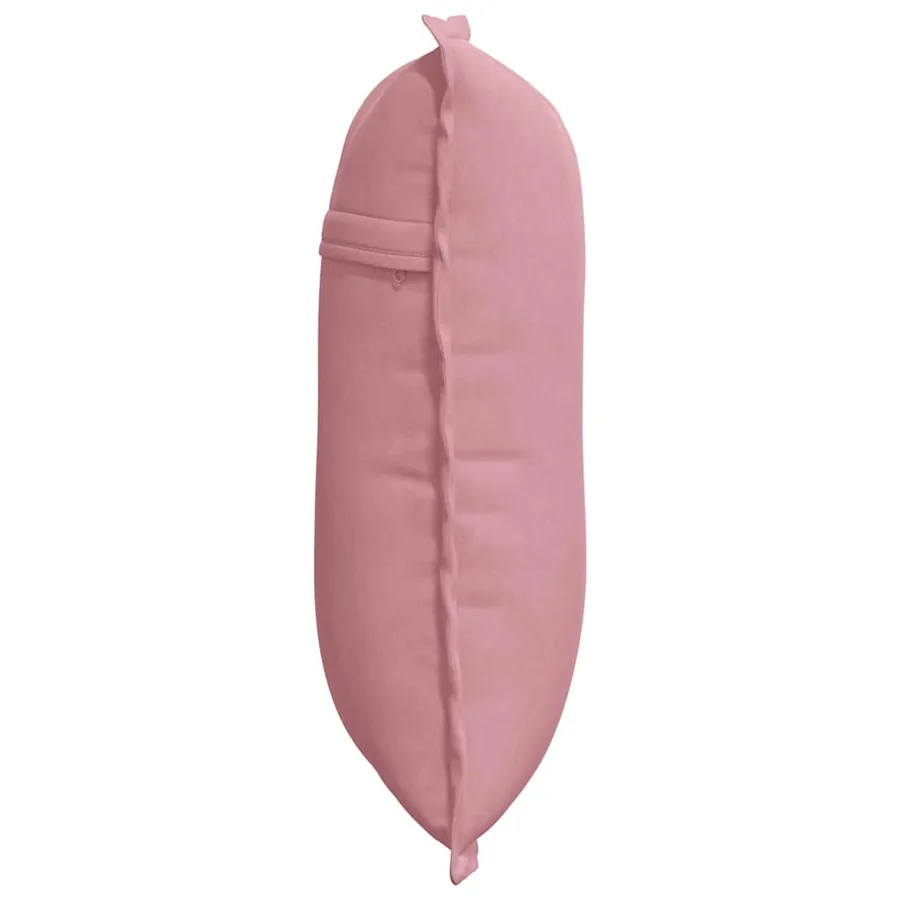 Coussin de Dos Rose 50 x 45 cm Tissu en velours côtelé - 6