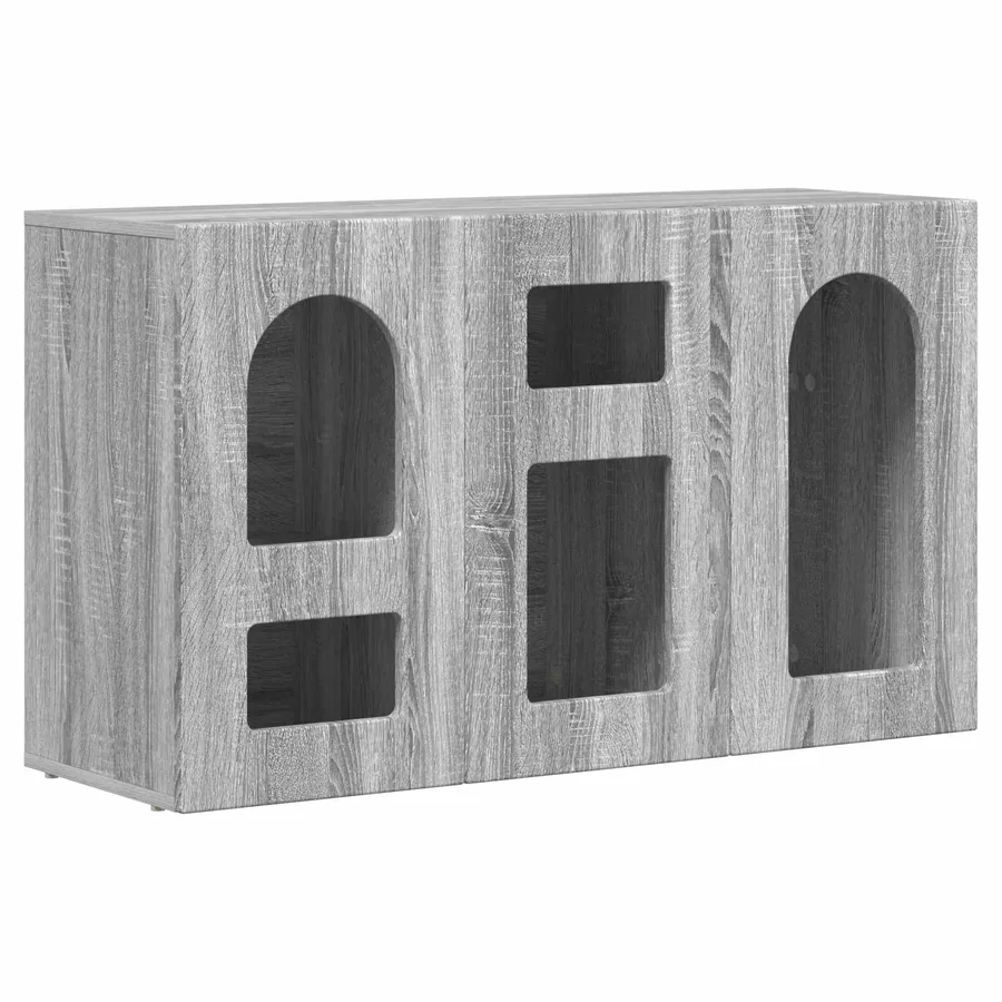 Buffet ELST Gris Sonoma 100 x 35 x 59 cm Bois d'ingénierie - 2