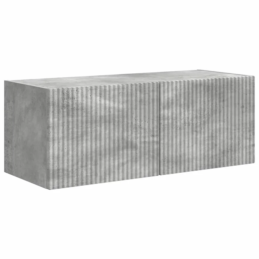 Meuble TV mural Montage mural 2 pcs Béton 78,5 x 31 x 29,5 cm - 5