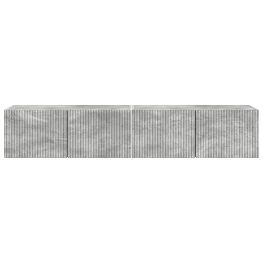 Meuble TV mural Montage mural 2 pcs Béton 78,5 x 31 x 29,5 cm - 7