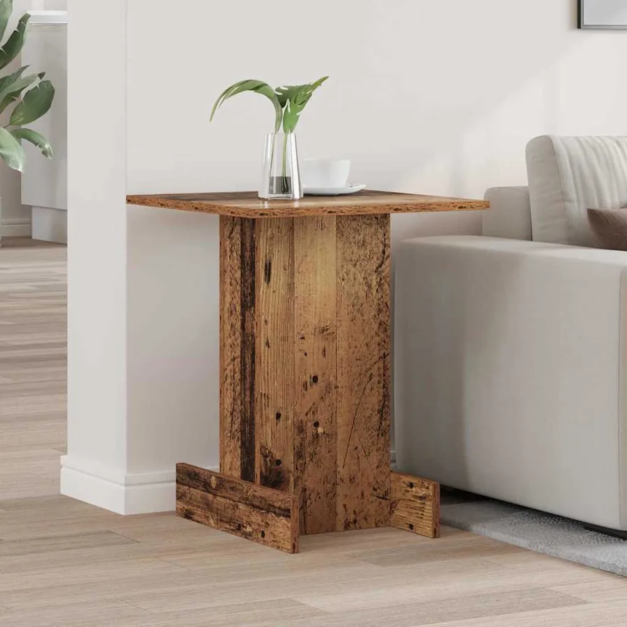 Table d'appoint Bois ancien 44,5 x 45 x 55 cm Bois d'ingénierie