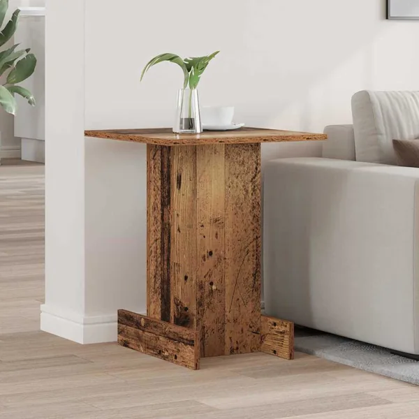Table d'appoint Bois ancien 44,5 x 45 x 55 cm Bois d'ingénierie