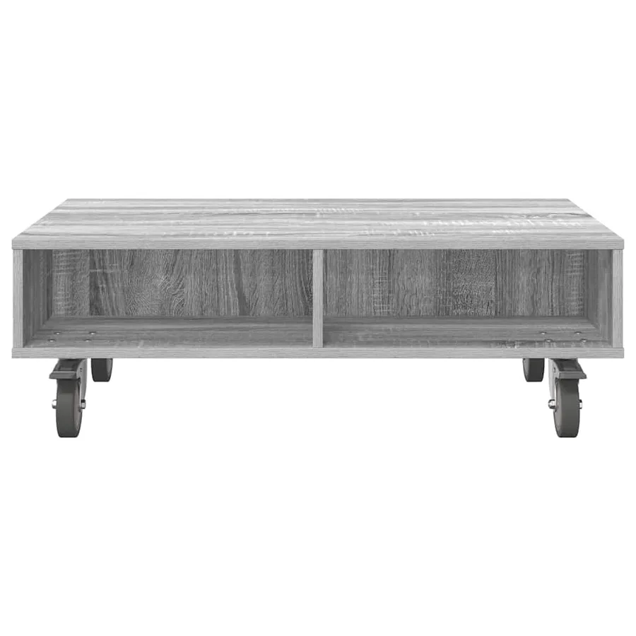 Table d'appoint avec roues Gris Sonoma 90 x 50 x 30 cm - 5
