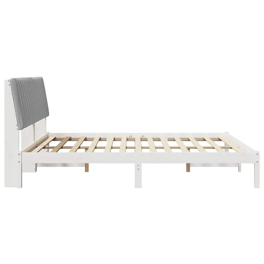 Cadre de lit Gris clair 180 x 200 cm Pin massif - 6