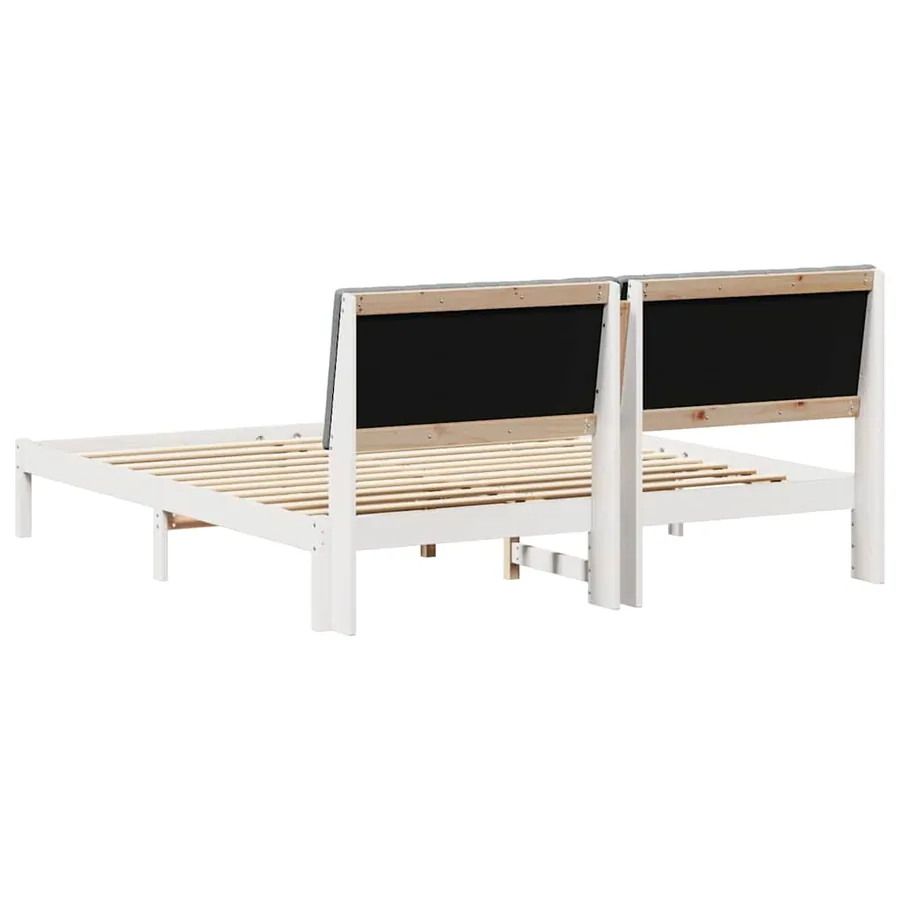 Cadre de lit Gris clair 180 x 200 cm Pin massif - 7