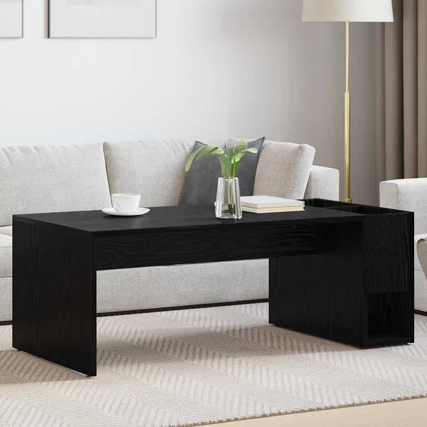 Table basse Chêne noir 101,5 x 50 x 37 cm Bois d'ingénierie