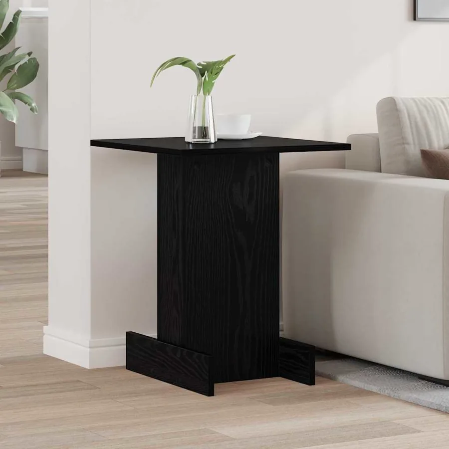 Table d'appoint Chêne noir 44,5 x 45 x 55 cm Bois d'ingénierie