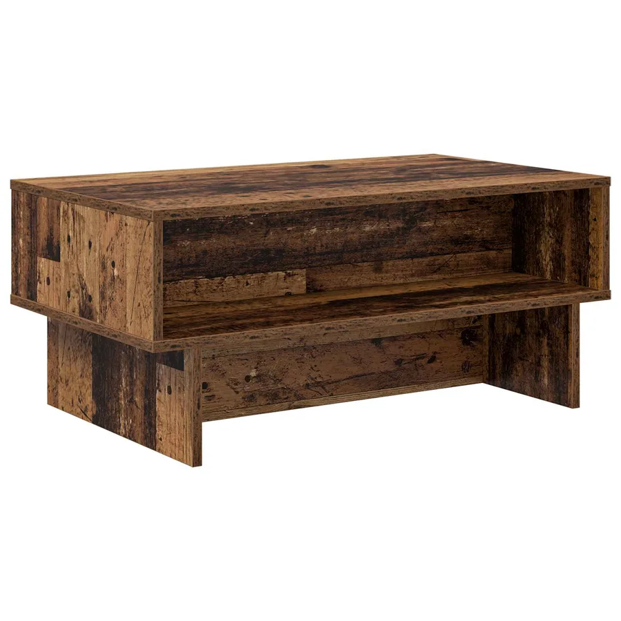Table basse Bois ancien 80 x 46 x 35 cm Bois d'ingénierie - 7