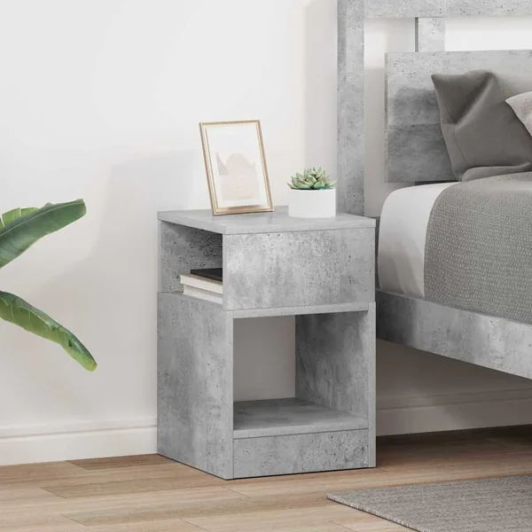 Table d'appoint 2 pcs Gris béton 30,5 x 30 x 45 cm