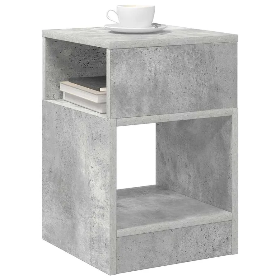 Table d'appoint 2 pcs Gris béton 30,5 x 30 x 45 cm - 3