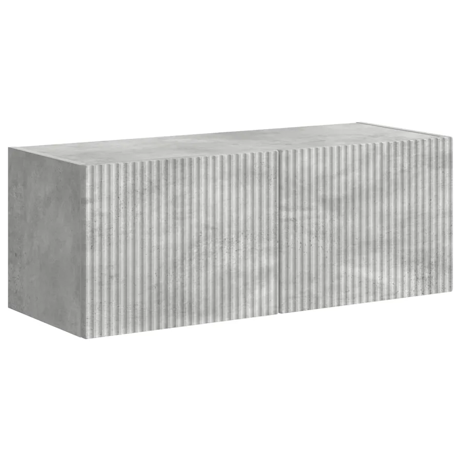 Ensemble de meuble TV mural Montage mural 6 pcs Gris béton - 5