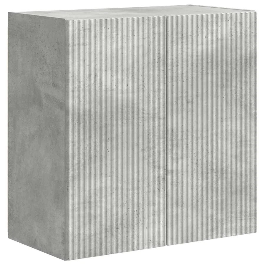 Ensemble de meuble TV mural Montage mural 6 pcs Gris béton - 7